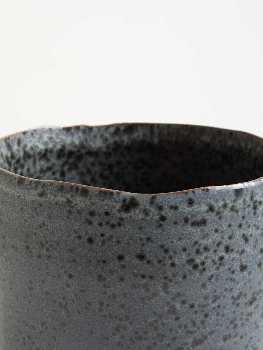 Orsina Caldera Small Grey Speckled Stoneware Planter for Succulents