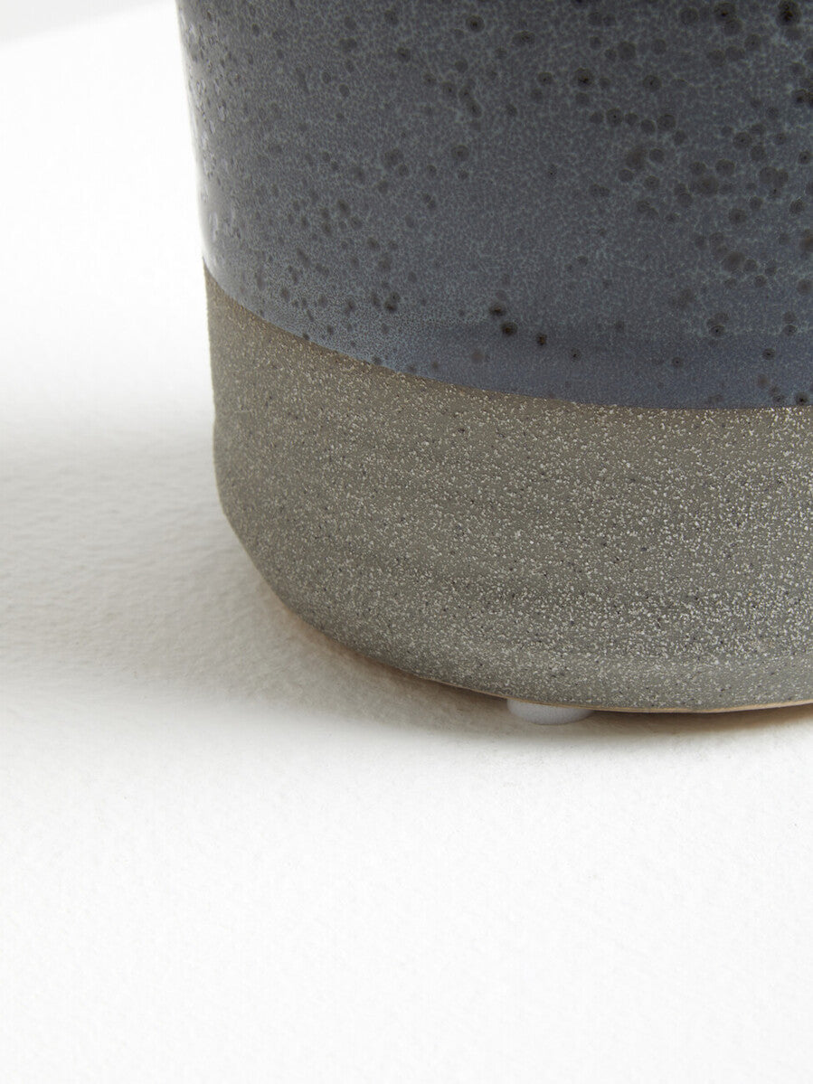 Orsina Caldera Small Grey Speckled Stoneware Planter for Succulents