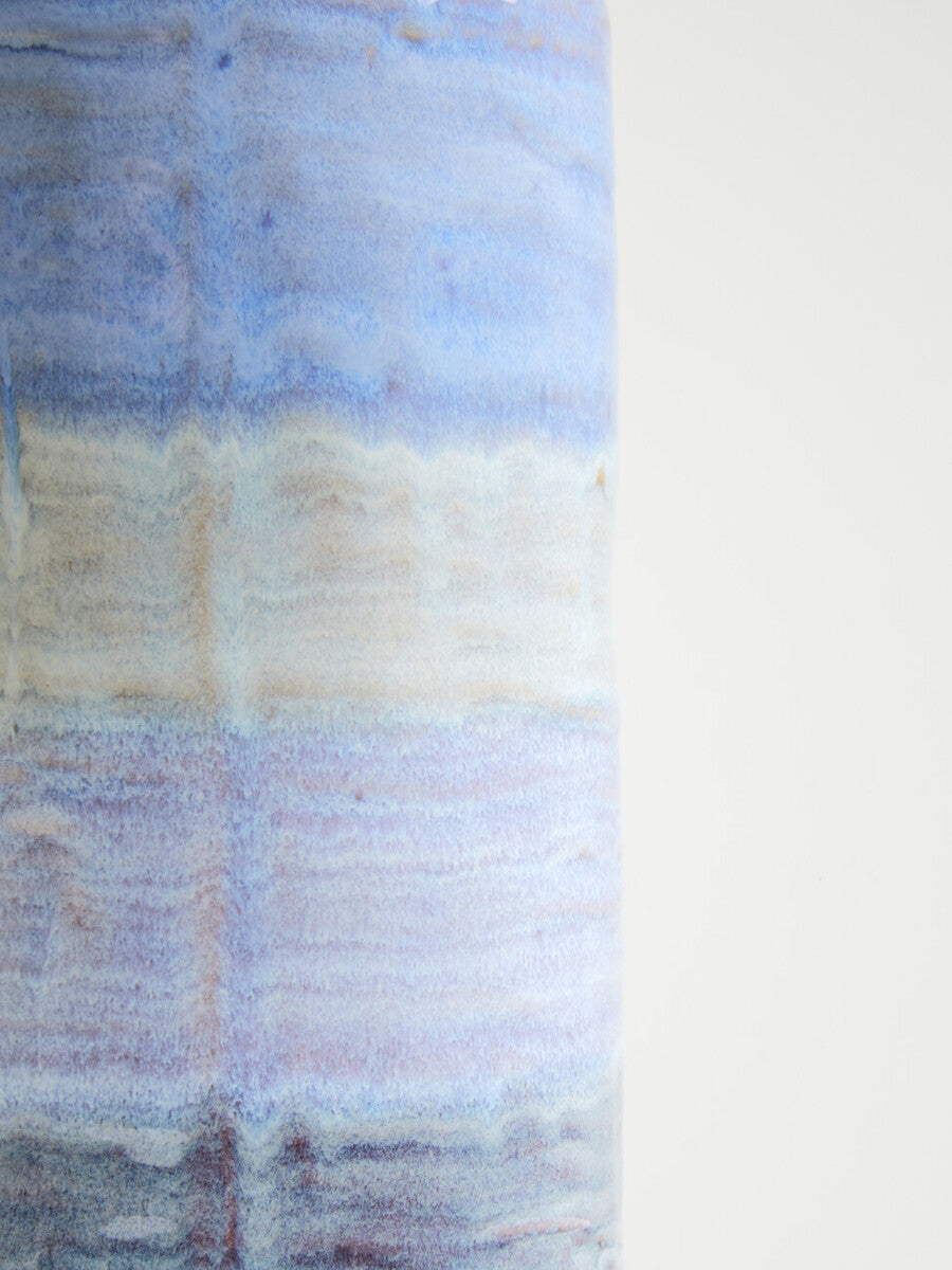 Orsina Caldera Gradient Blue Ceramic Vase – Modern Coastal Home Decor