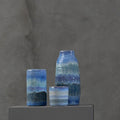 Orsina Caldera Gradient Blue Ceramic Vase – Modern Coastal Home Decor