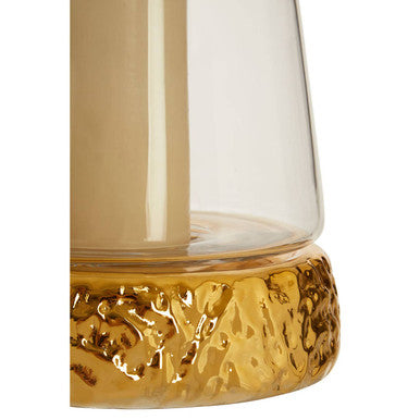 Orsina Martele Gold Hurricane Candle Holder – Hand-Hammered Medium