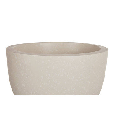 Orsina Darnell Small White Rounded Planter – Elevated Beechwood Stand