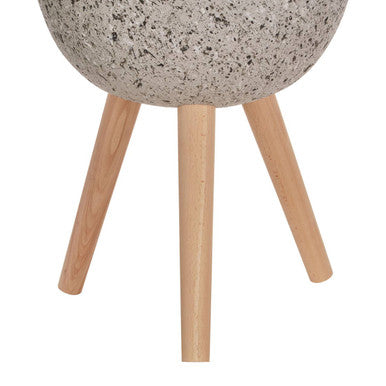 Orsina Darnell Medium Grey Speckled Planter – Raised Indoor Pot