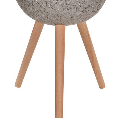 Orsina Darnell Large Grey Speckled Planter – Modern Indoor Plant Pot