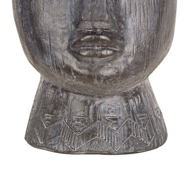 Orsina Darnell Large Face Planter – Tribal Black Modern Indoor Pot