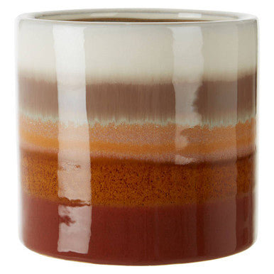 Orsina Sorrell Large Planter – Round Glazed Ceramic Indoor Plant Pot