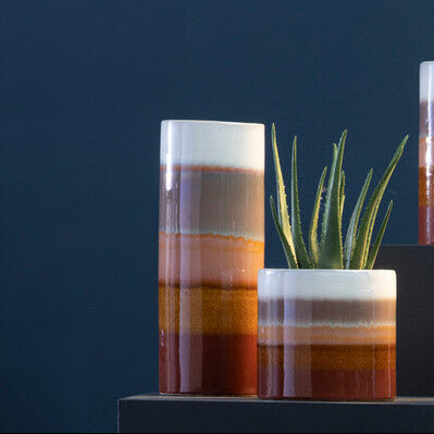 Orsina Sorrell Small Multicoloured Ceramic Vase – Modern Tabletop Decor