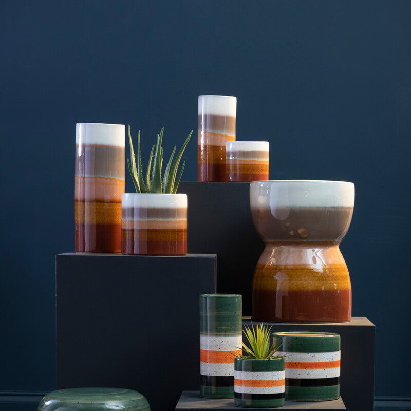 Orsina Sorrell Large Multicoloured Ceramic Vase – Modern Stoneware