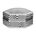 Orsina Celeste Small Ceramic Trinket Box – Hexagon Monochrome Jewelry Case