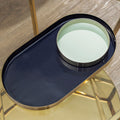 Orsina Navy and Gold Decorative Trays – Set of 2 Serving Trays