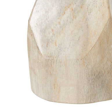 Orsina Relic Petrified Wood Pyramid Sculpture – Hand-Carved Decor