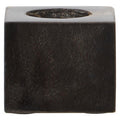 Orsina Relic Dark Petrified Wood Tealight Holder – Square Stone Decor