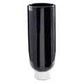 Orsina Callie Small Pedestal Vase – Modern Black and Silver Decor