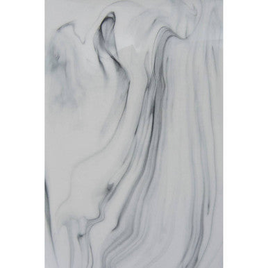 Orsina Marmo Large Ceramic Jar – Marble Effect with Silver Finial