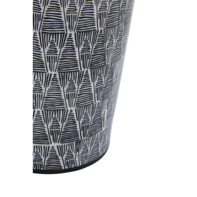 Orsina Punto Large Ceramic Jar – Black and White Monochrome Decor