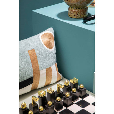 Orsina Flos Marble and Wood Chess Set – Luxury Strategy Game Decor