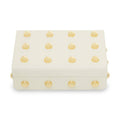 Orsina Frida Small Cream and Gold Trinket Box | Jewelry Storage Organizer