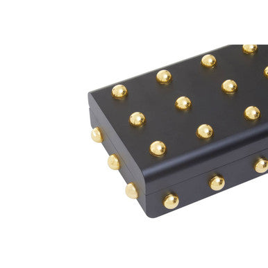 Orsina Frida Small Black and Gold Trinket Box | Modern Jewelry Storage