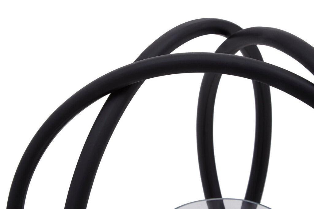 Orsina Aura Medium Matte Black Candle Holder | Modern Minimalist Decor