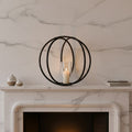 Orsina Aura Large Matte Black Candle Holder – Modern Sculptural Decor