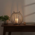 Orsina Aura Large Silver Lantern – Modern Textured Metal Candle Holder