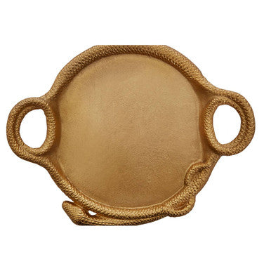 Orsina Serpent Gold Tray – Sculptural Metallic Coffee Table Decor