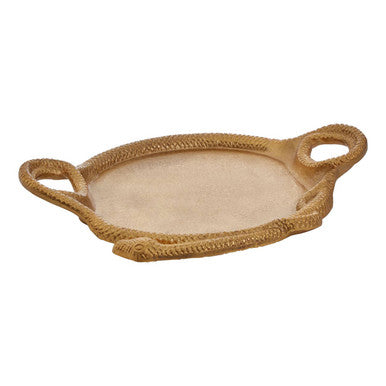 Orsina Serpent Gold Tray – Sculptural Metallic Coffee Table Decor