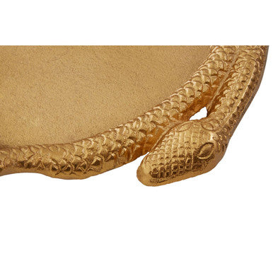 Orsina Serpent Gold Tray – Sculptural Metallic Coffee Table Decor