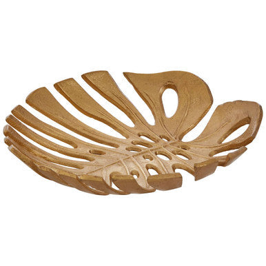 Orsina Monstera Leaf Gold Trinket Tray – Small Decorative Jewelry Dish
