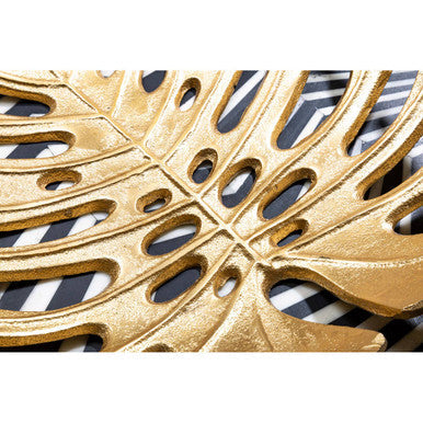 Orsina Monstera Leaf Gold Trinket Tray – Small Decorative Jewelry Dish