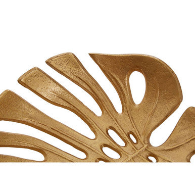 Orsina Monstera Leaf Gold Trinket Tray – Small Decorative Jewelry Dish