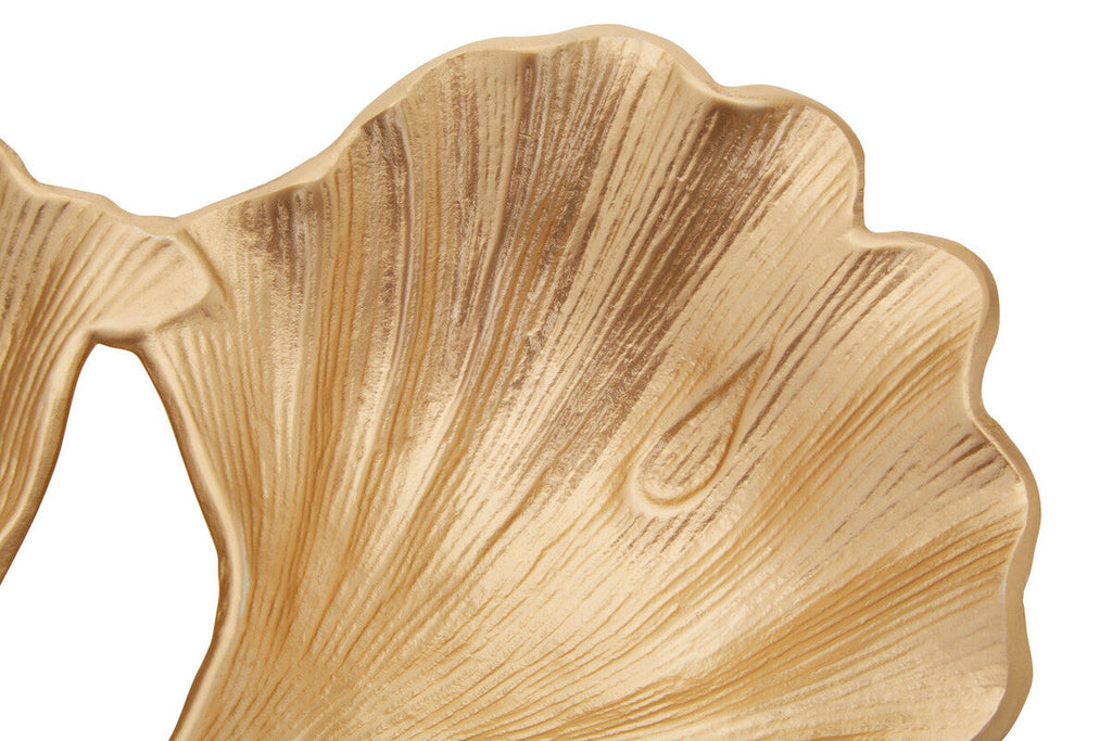 Orsina Prato Ginkgo Gold Leaf Decorative Catch-All Tray and Dish