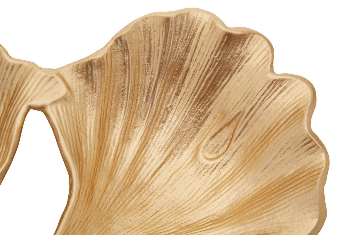 Orsina Prato Ginkgo Gold Leaf Decorative Catch-All Tray and Dish