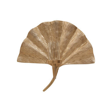 Orsina Prato Ginkgo Medium Wall Sconce – Gold Leaf Sculptural Light