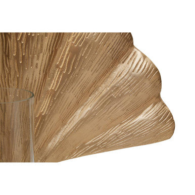 Orsina Prato Ginkgo Large Wall Sconce – Gold Sculptural Leaf Decor