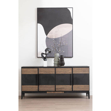 Orsina Mirano Black Knot Sculpture – Modern Abstract Decor with Marble Base