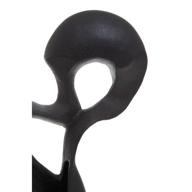 Orsina Mirano Black Knot Sculpture – Modern Abstract Decor with Marble Base
