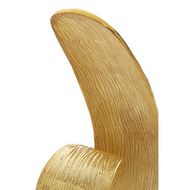 Orsina Mirano Gold Curl Sculpture – Modern Abstract Tabletop Decor