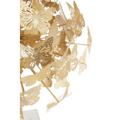 Orsina Gold Butterfly Sculpture – Elegant Marble Base Home Decor