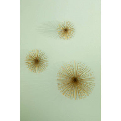 Orsina Mirano Gold Starburst Wall Decor – Set of 3 Sculptural Art