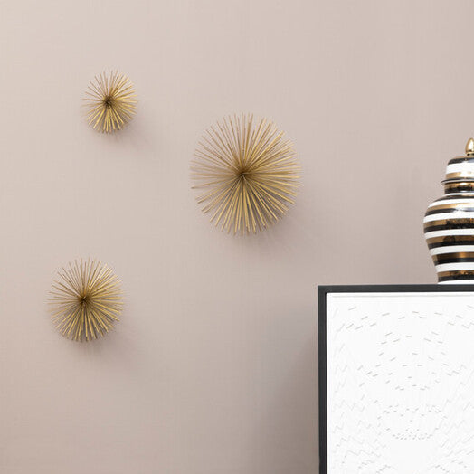 Orsina Mirano Gold Starburst Wall Decor – Set of 3 Sculptural Art