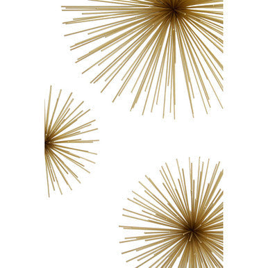 Orsina Mirano Gold Starburst Wall Decor – Set of 3 Sculptural Art
