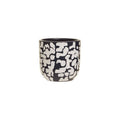 Orsina Tundra Blue Earthenware Planter – Abstract Ceramic Plant Pot