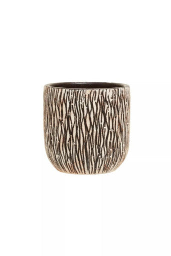 Orsina Arid Black Earthenware Planter – Modern Sculptural Pot