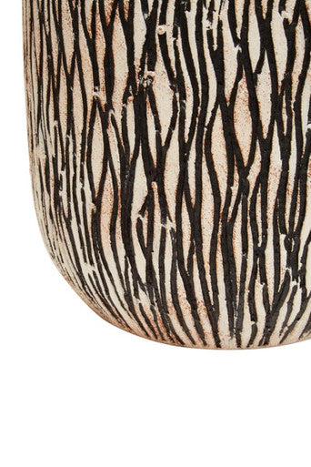 Orsina Arid Black Earthenware Planter – Modern Sculptural Pot