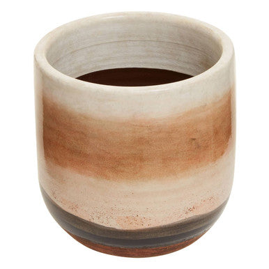 Orsina Tierra Earthenware Planter – Natural Ombre Ceramic Indoor Pot