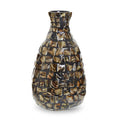 Orsina Branna Large Shell Vase – Iridescent Mosaic Sculptural Vessel