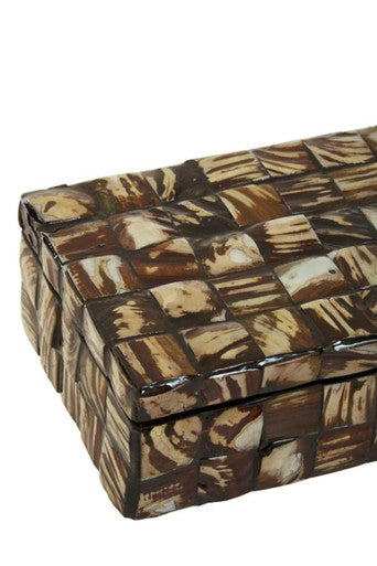 Orsina Branna Small Shell Decorative Trinket Box – Natural Shell Detail