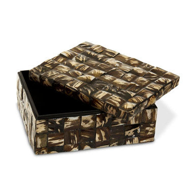 Orsina Branna Large Shell Detail Decorative Storage Box – Natural