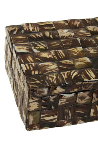Orsina Branna Large Shell Detail Decorative Storage Box – Natural